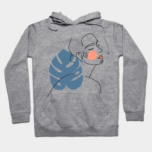 Female Abstract Art Print Hoodie